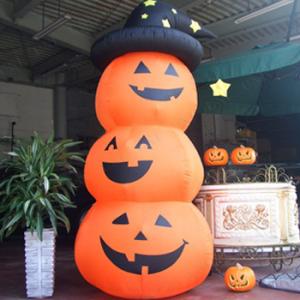 240cm ブローアップパンプキントリオ ルービーズジャパン ハロウィン装飾 ハロウィン装飾品 雑貨...