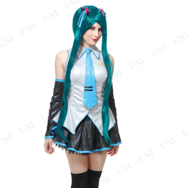 コスプレ 仮装 ボーカロイド 初音ミク ブルー (アニメウィッグ) ボカロ コスプレ小物 キャラクタ...