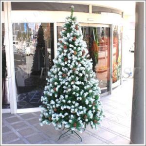 クリスマスツリー 装飾 ヌードツリー 白 240cmスノーデコツリー(木の実＆パイン) 飾り