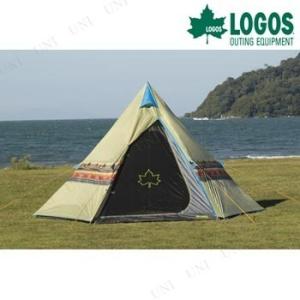 LOGOS(ロゴス) ナバホTepee 400 3~4人用 テント アウトドア用品 タープ 難燃性 ...