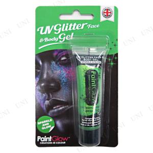 コスプレ 仮装 衣装 UV GLITTER グリッター フェイス＆ボディジェル 10ml グリーン