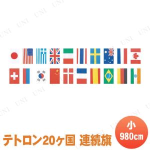 取寄品  テトロン20ヶ国 連続旗(小)｜party-honpo