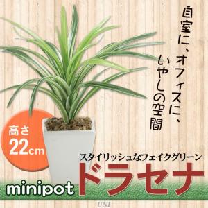 人工観葉植物 ミニポット ドラセナ 22cm｜party-honpo