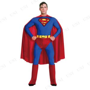コスプレ 仮装 衣装 ハロウィン コスチューム メンズ スーパーマン XL (大きいサイズ)｜party-honpo
