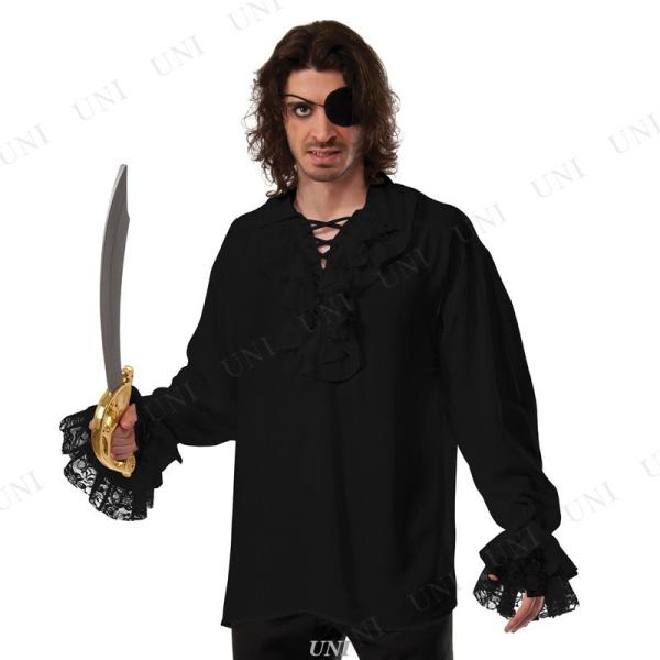 コスプレ 仮装 フリルパイレーツシャツ ブラック Std Rubies Costumes 仮装 コス...