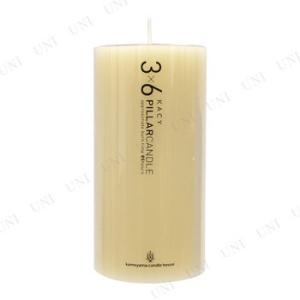 キャンドル　ろうそく パーティーグッズ パーティー用品 ロウソク 3×6ピラーキャンドル(アイボリー...