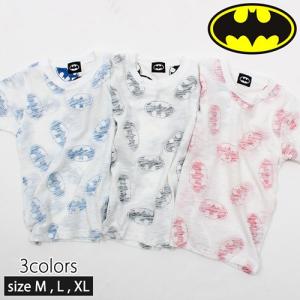 メンズバットマン総柄ロゴ半袖Tシャツ　カジュアル　バットマン　キャラ　BATMAN　｜partyhouse702