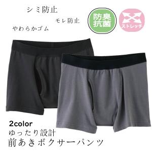 ボクサーパンツ 尿漏れパッド 抗菌防臭 ニオイ ネクスタイ ル前あき メンズ ストレッチ フィット 2個までメール便可｜partyhouse702