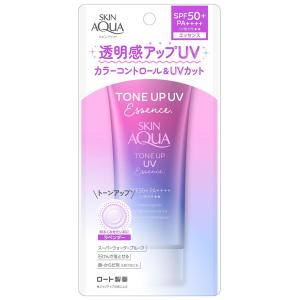 [衛生・美容特集]スキンアクア トーンアップUVエッセンス ラベンダー 80g UVケア トーンアップ ロート製薬 ウォータープルーフ 化粧下地 紫外線対策 UVカット【3｜partyhouse702