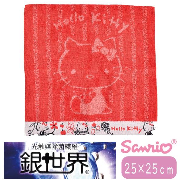 ハローキティ ハンカチ 銀世界 サンリオ 東洋紡 除菌 抗菌 防臭 光触媒 耐久性 安全性 タオル ...