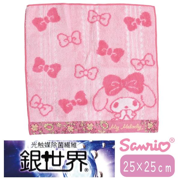 マイメロディー ハンカチ 銀世界 サンリオ マイメロ 東洋紡 除菌 抗菌 防臭 光触媒 耐久性 安全...