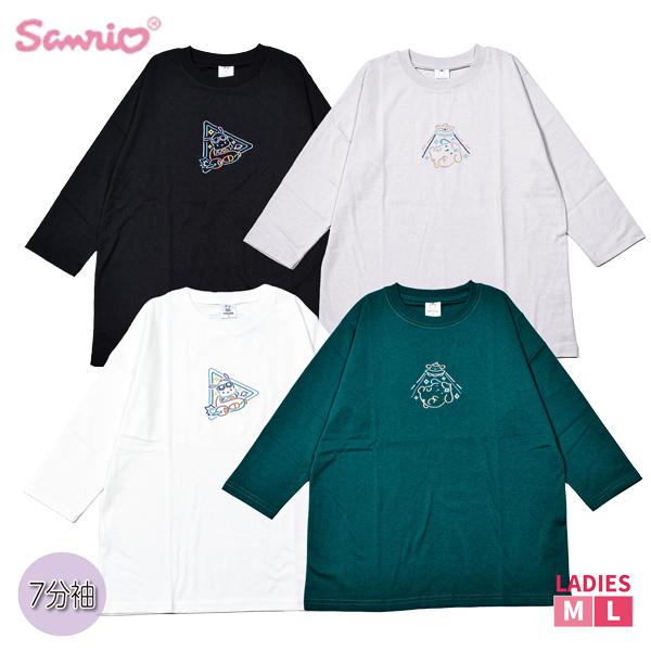 SANRIO サンリオ Tシャツ 7分袖 ポチャッコ ポムポムプリン レディース キャラクター おし...