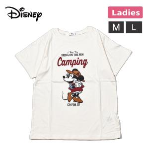 婦人 レディース Tシャツ Disney ディズニー ミニー M L キャラクター 夏 半袖 かわいい 白 1点までメール便可｜partyhouse702