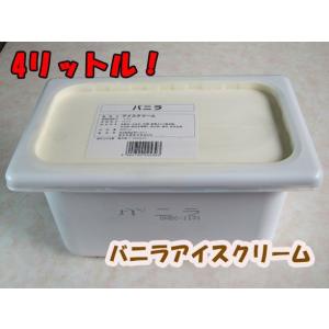 業務用アイスクリーム　バニラアイスクリーム　4リットル
