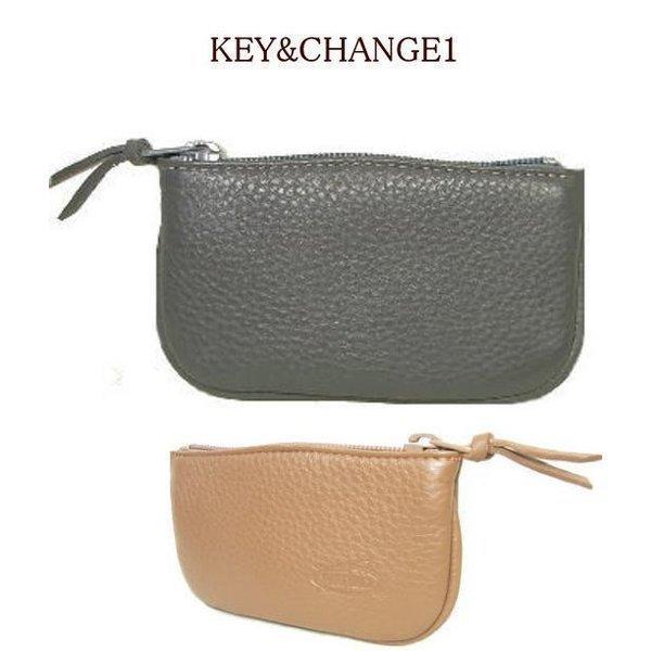 牛革小銭入れ キーホルダー付き小銭入れ 本革小銭入れ 小銭入れ 本革コインケースKey&amp;Change...