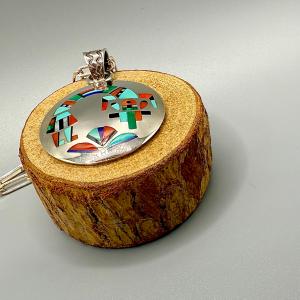 希少！ネックレス ズニ族 ホピ族 インディアンジュエリー/シルバー