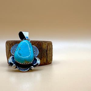ターコイズ ラウンドネックレス インディアンジュエリー/ネイティブ 