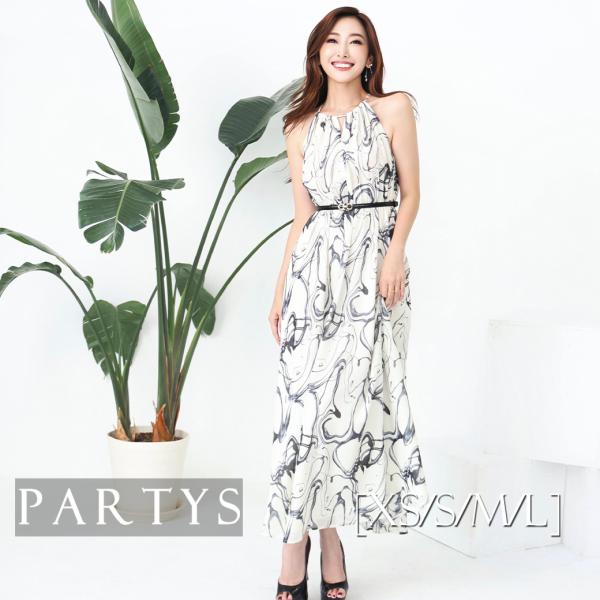 交換無料 XS S M L サイズ / 1カラー | エルケイ | ロングドレス ワンピース アート...