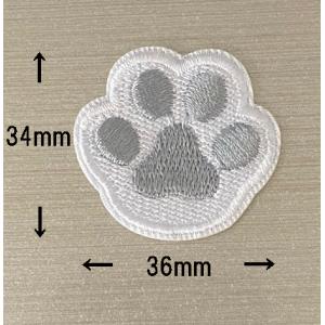 猫の肉球ワッペン 刺繍ワッペン アップリケの詳細画像2