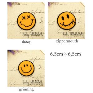 ニコちゃんパイル地ワッペン スマイルワッペン ...の詳細画像1