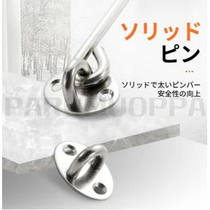 引き戸 鍵 後付け 90度直角ドアロック 3個...の詳細画像5