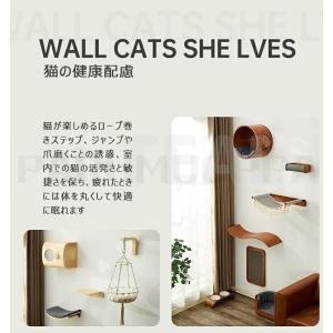 キャットウォーク 壁掛け キャットタワー 有孔...の詳細画像1