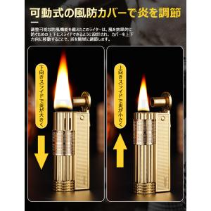 オイルライター 復古スタイル 小型 灯油ライタ...の詳細画像5