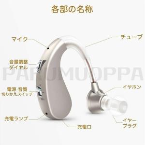 即納 補聴器 集音器 左右両用耳掛け式 充電式...の詳細画像2