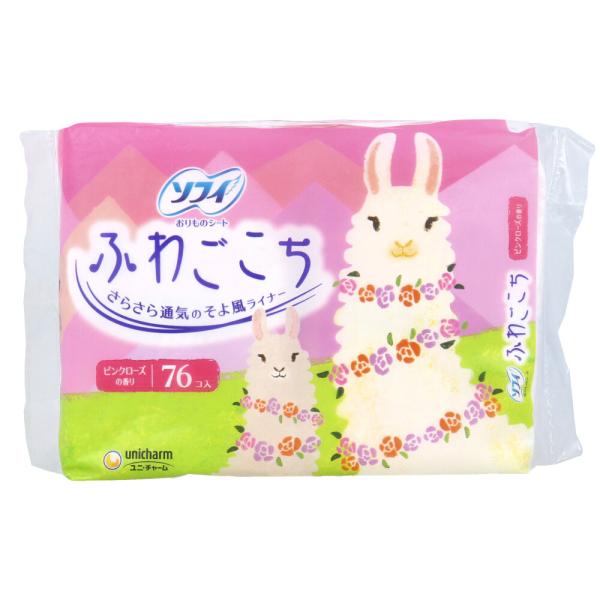 【3個セット】ソフィ おりものシート ふわごこち ピンクローズの香り 76個入x3個セット【返品キャ...