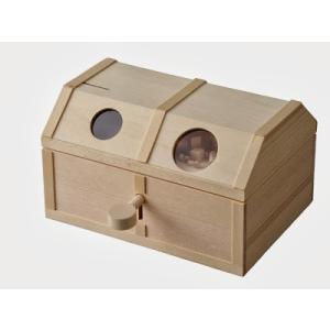 加賀谷木材 カギ付き宝箱 貯金箱 出産祝い 木のおもちゃ 森のこびと 通販 Yahoo ショッピング