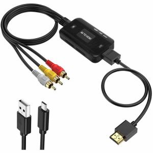 KKM-ラブショーJCT請求書発行可能RCA to HDMI 変換コンバーター AV to HDMI コンポジット 1080/720P切り替｜parvusgradus