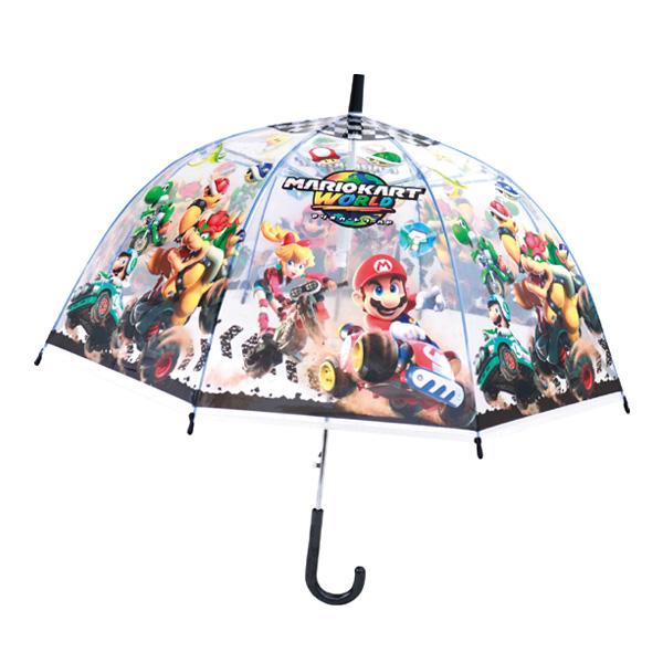 32533 子供ビニール傘 マリオカート 55cm nintendo 任天堂 長傘 雨 梅雨 レイン...