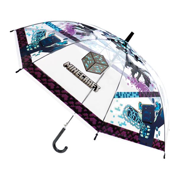 32535 MINE CRAFT ダイヤ 子供ビニール傘 55cm マインクラフト ワンタッチタイプ...