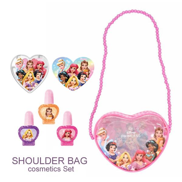 DN41196 ディズニープリンセス ショルダーバッグコスメセット リップグロス 水性 マニキュア ...