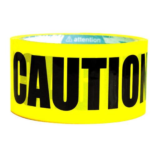 梱包テープ d-tape パッキングテープ CAUTION (幅48mm×長さ25m)
