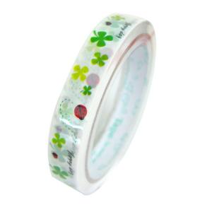 d-tape デコレーションミニテープ フィルム ハッピークローバー