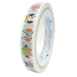 テープ ミニ フィルム d-tape デザインミニテープ カラフルアウル ふくろう