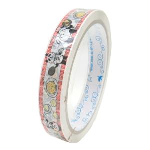 テープ ミニ フィルム d-tape デザインミニテープ ふりふりパンダ中華WH パンダ