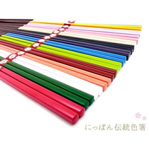 にっぽん伝統色箸 天然竹 箸 おしゃれ かわいい きれい カラフル 和柄 日本製