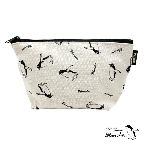 Blanche. マルチポーチ ペンギン 小物入れ ケース 北欧 コスメポーチ 日本製