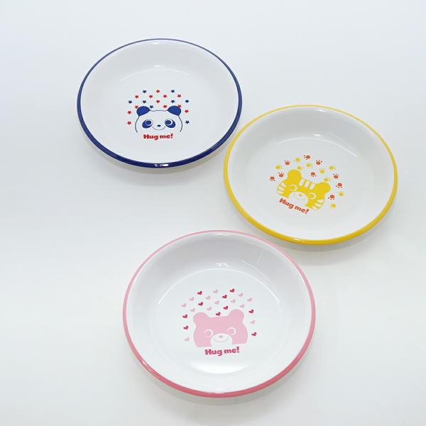 Hugme ハグミー レンジスナックプレート 直径13.6cm ランチ 皿 子供 食洗機 入園