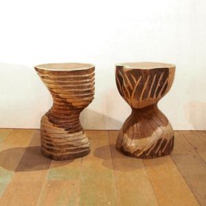 スツール 無垢材 丸太 ウッドスツール 木製スツール 丸椅子 チェア