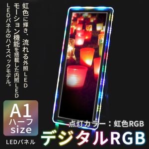 LED パネル ポスターフレーム デジタルRGB A1ハーフ 店舗ディスプレイ 屋内