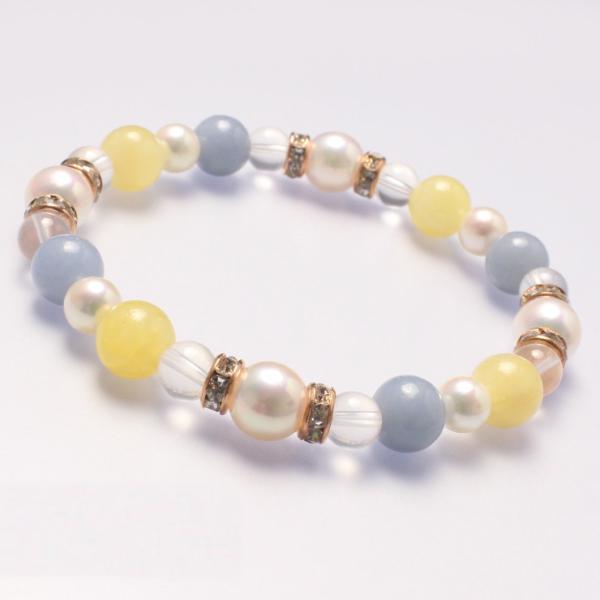 【aco classic】アコヤ真珠・エンジェライト ブレスレット