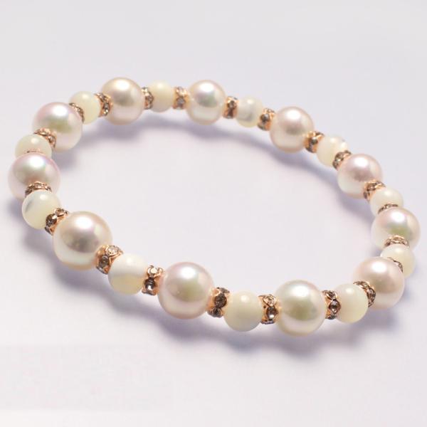 【aco classic】アコヤ真珠・マザーオブパール ブレスレット