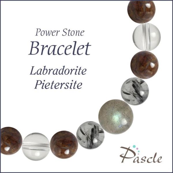 パワーストーン ブレスレット ラブラドライト・ピーターサイト 仕事運 願望成就