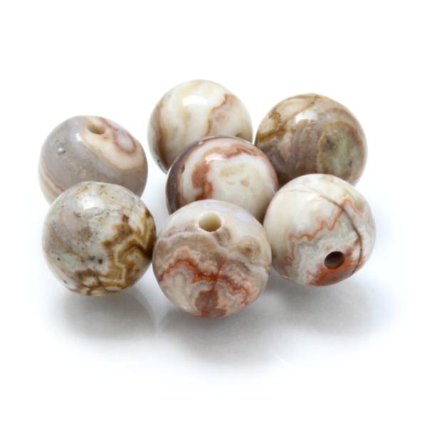 【粒売り/バラ売り】クレイジーレースアゲート 8mm