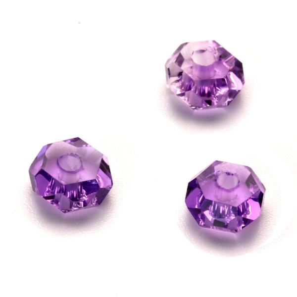 【粒売り/バラ売り】アメジスト(ボタンカット) 5×3mm