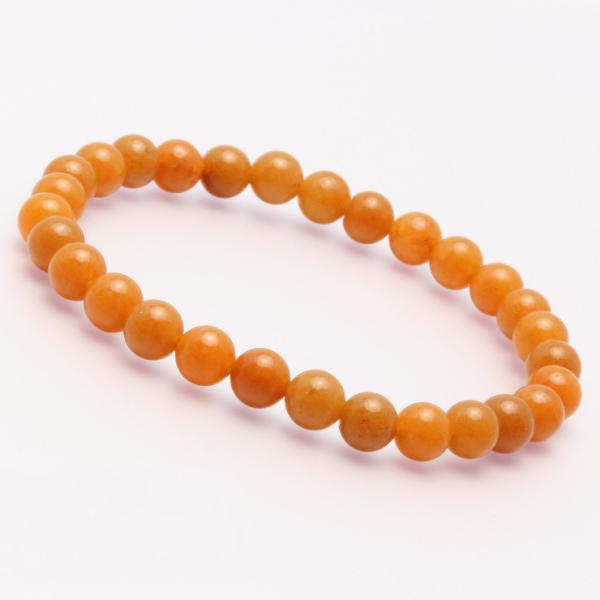 オレンジアベンチュリン6mm シンプルブレスレット