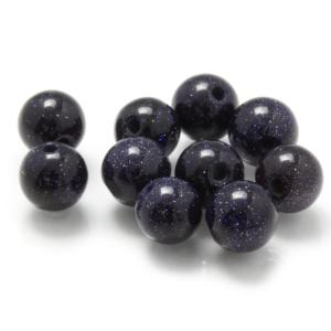 【粒売り/バラ売り】ブルーゴールドストーン 6mmの詳細画像1